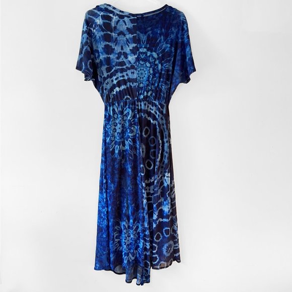 NEW Asymmetrical Boho Blue Desigual High Low Front, Size S - Picture 12 of 15